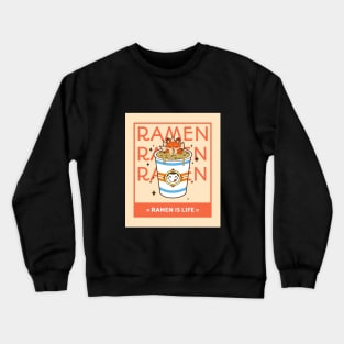 Cute Fox Ramen Crewneck Sweatshirt